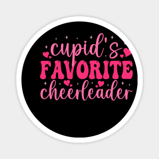 Cupids Favorite Cheerleader Valentine Day Love Cheer Women Magnet